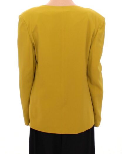 Lamberto Petri - Elegant Mustard Silk Blend Jacket