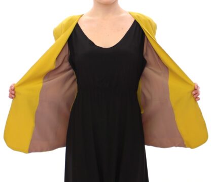 Lamberto Petri - Elegant Mustard Silk Blend Jacket