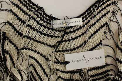 Alice Palmer - Black and White Knitted Artisan Dress