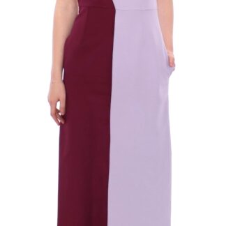 Comeforbreakfast - Elegant Silk A-Line Dress in Multicolor