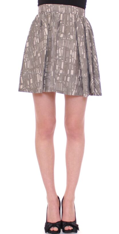 Comeforbreakfast - Chic Gray Pleated Mini Skirt