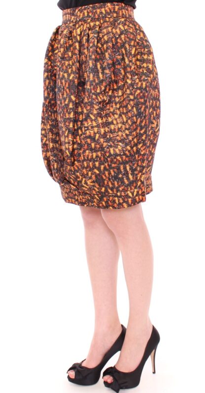 KAALE SUKTAE - Multicolor Bee Print Bubble Balloon Skirt