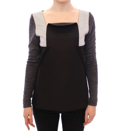 KAALE SUKTAE - Chic Tri-Tone Long Sleeve Sweater