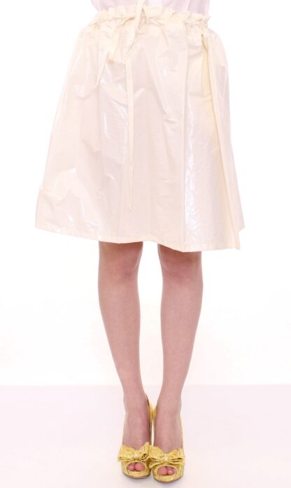 Licia Florio - Elegant White Tie-Waist Skirt