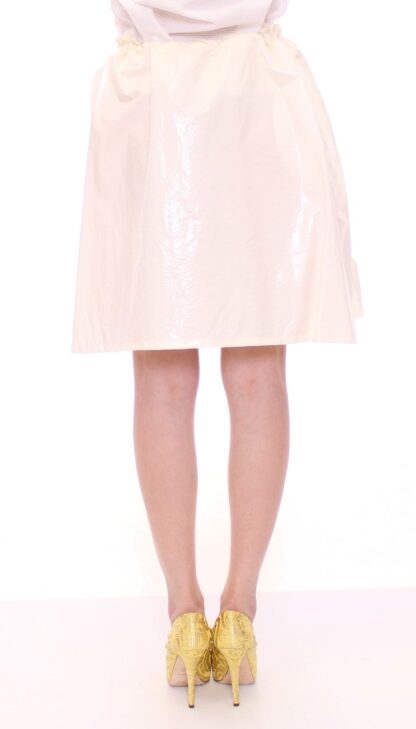 Licia Florio - Elegant White Tie-Waist Skirt