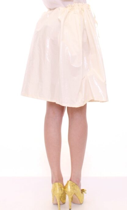 Licia Florio - Elegant White Tie-Waist Skirt