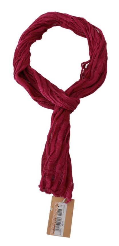 John Galliano - Bordeaux Elegance Foulard Shawl Scarf