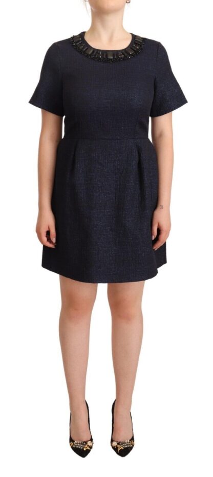 L'Autre Chose - Elegant A-Line Embellished Mini Dress