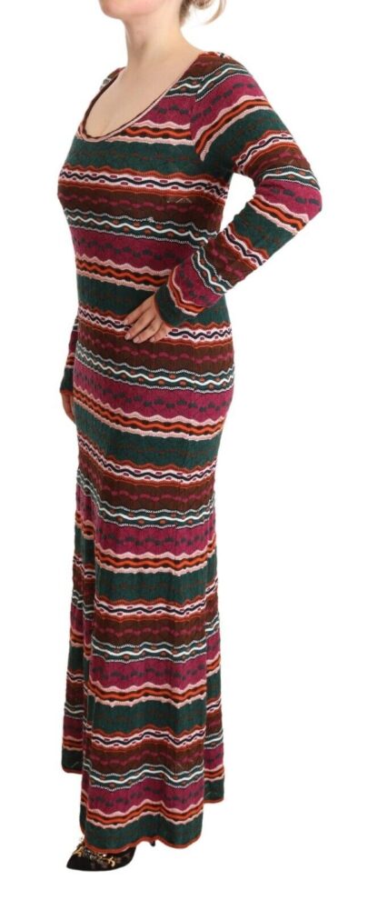 Missoni - Multicolor Striped Long Sleeve Sheath Dress