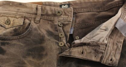 Dolce & Gabbana - Elegant Brown Cotton Trousers