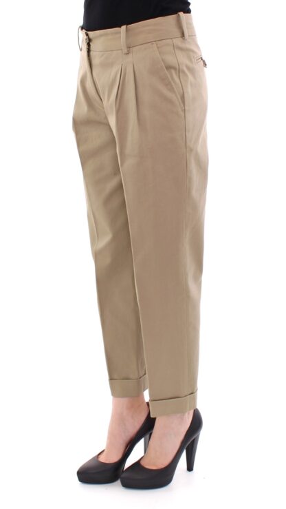 Dolce & Gabbana - Chic Beige Cotton Blend Trousers