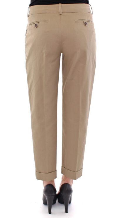 Dolce & Gabbana - Chic Beige Cotton Blend Trousers