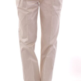 Dolce & Gabbana - Chic Beige Cotton Blend Trousers