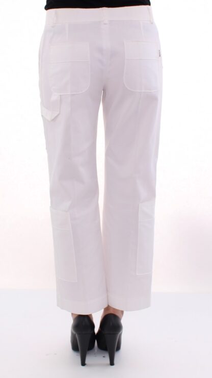 Dolce & Gabbana - Elegant White Cotton Blend Trousers