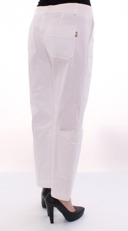 Dolce & Gabbana - Elegant White Cotton Blend Trousers