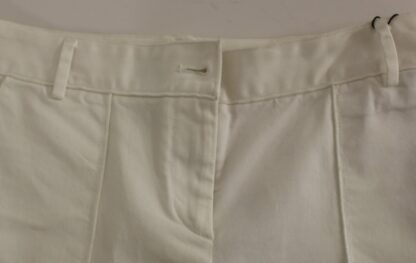 Dolce & Gabbana - Elegant White Cotton Blend Trousers