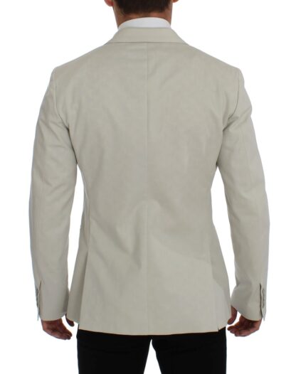 Dolce & Gabbana - Elegant White Cotton Stretch Blazer