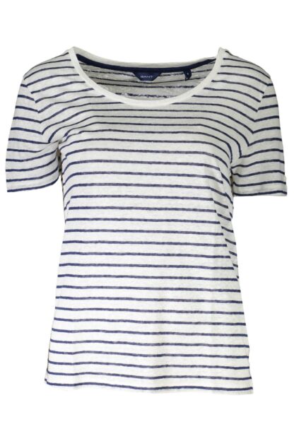 Gant - White Linen Women T-Shirt