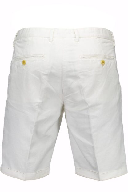 Gant - White Cotton Men Bermuda