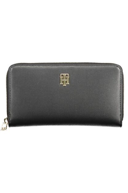 Tommy Hilfiger - Black Polyurethane Women Wallet