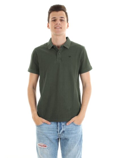 Fred Mello - Green Cotton Men Polo Shirt