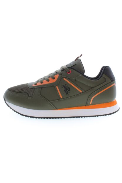 U.S. POLO ASSN. - Green Polyester Men Sneaker