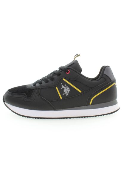 U.S. POLO ASSN. - Black Polyester Men Sneaker