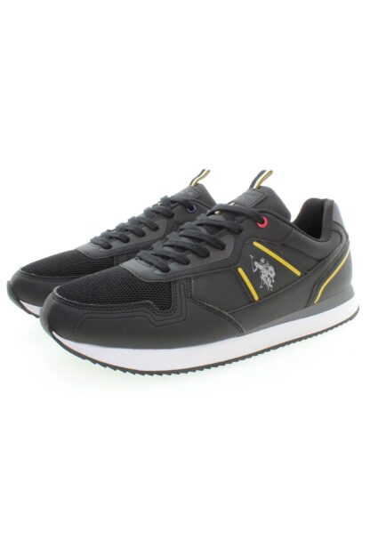 U.S. POLO ASSN. - Black Polyester Men Sneaker