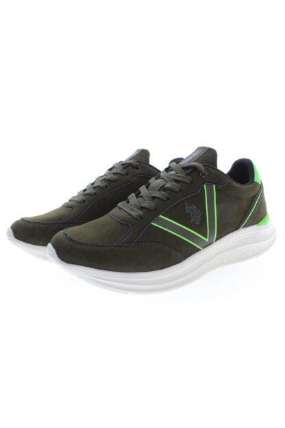 U.S. POLO ASSN. - Green Polyester Men Sneaker