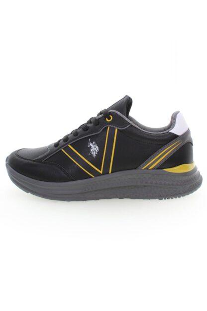 U.S. POLO ASSN. - Black Polyester Men Sneaker