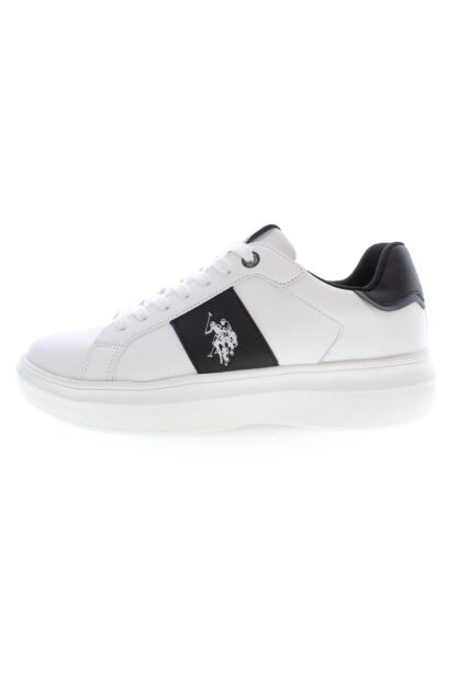 U.S. POLO ASSN. - White Polyester Men Sneaker