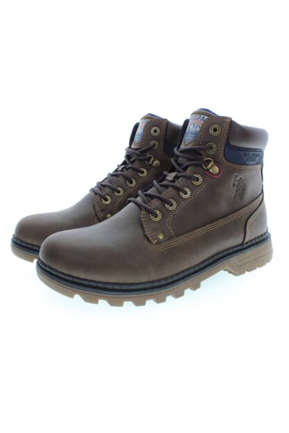 U.S. POLO ASSN. - Brown Polyester Men Boot