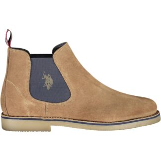 U.S. POLO ASSN. - Blue Leather Men Ankle Boot