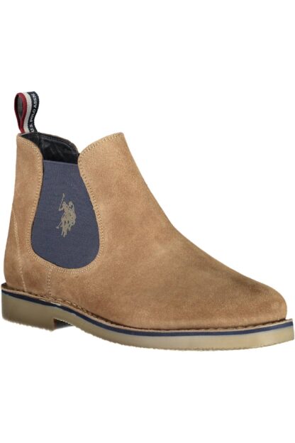 U.S. POLO ASSN. - Beige Polyester Men Ankle Boot