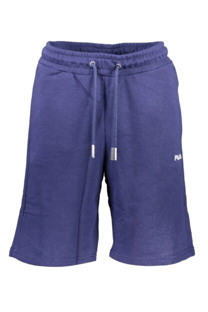 Fila - Blue Cotton Men Bermuda