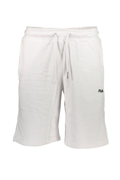 Fila - White Cotton Men Bermuda