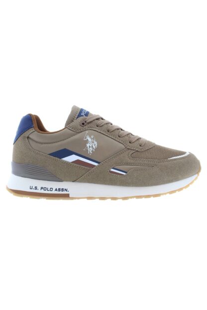 U.S. POLO ASSN. - Brown Polyester Men Sneaker