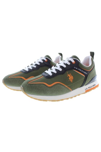 U.S. POLO ASSN. - Green Polyester Men Sneaker