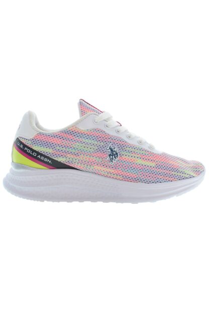 U.S. POLO ASSN. - White Polyester Women Sneaker