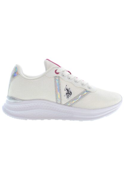 U.S. POLO ASSN. - White Polyester Women Sneaker