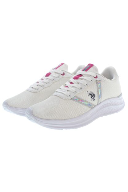 U.S. POLO ASSN. - White Polyester Women Sneaker