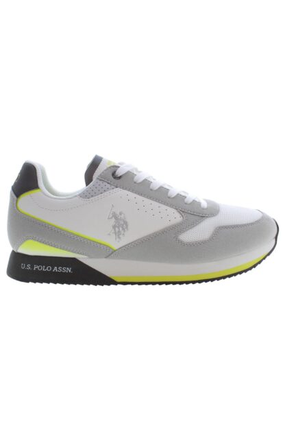 U.S. POLO ASSN. - White Polyester Men Sneaker