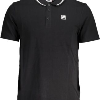 Fila - Black Cotton Women Polo Shirt