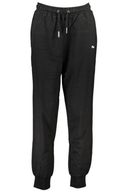 Fila - Black Cotton Women Sports Trouser