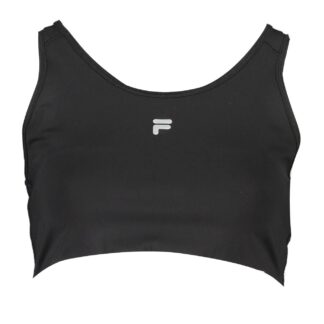 Fila - Black Polyester Women Sports Bra