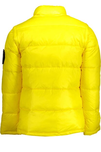 Plein Sport - Yellow Polyamide Men Jacket