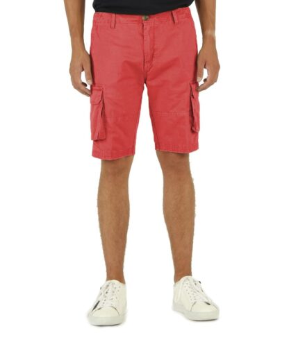 Fred Mello - Chic Red Cotton Bermuda Shorts with Cargo Pockets