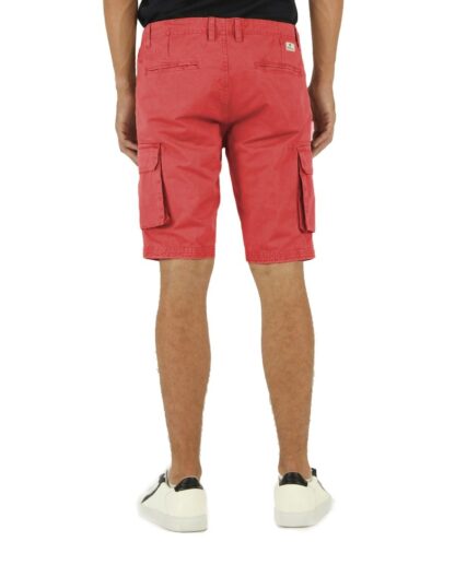 Fred Mello - Chic Red Cotton Bermuda Shorts with Cargo Pockets