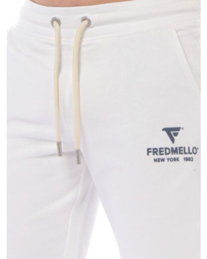 Fred Mello - White Cotton Men Short