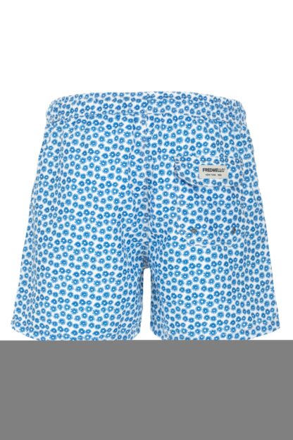 Fred Mello - Light Blue Polyester Men Swim Short